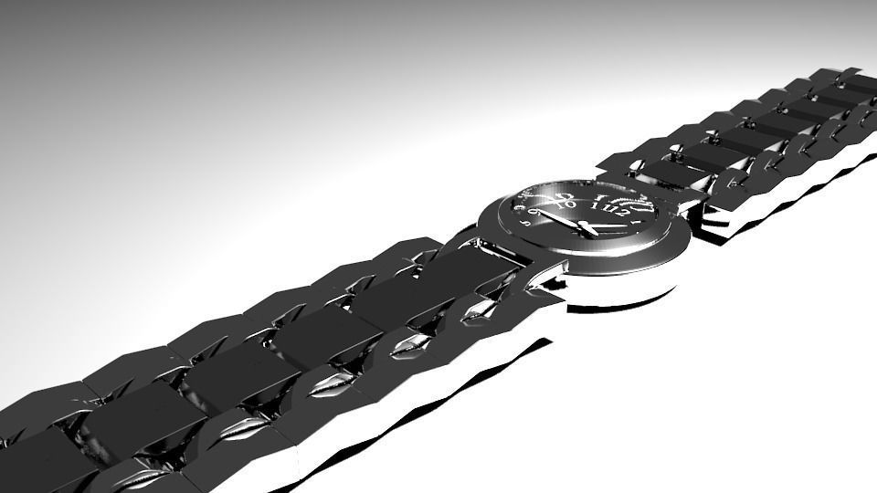 High detail VR watch 3D model_1