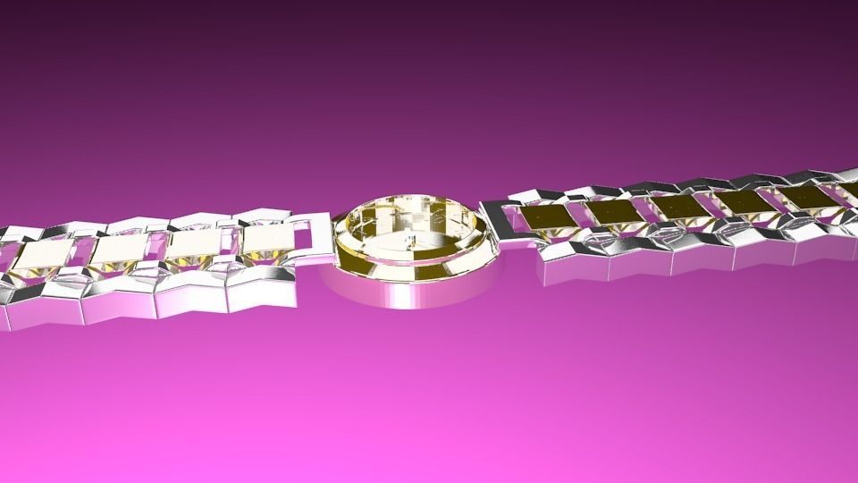 High detail VR watch 3D model_3