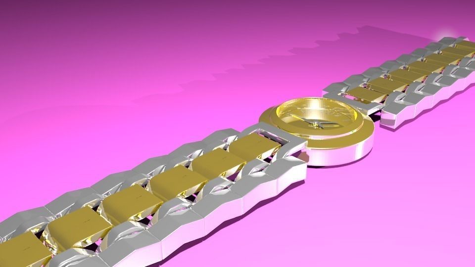 High detail VR watch 3D model_2