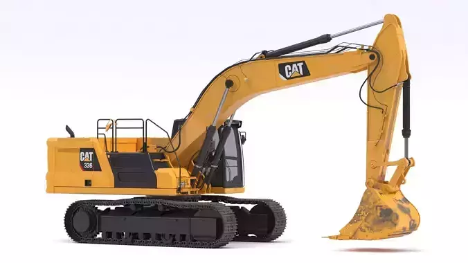 キャタピラー建機　CAT 374D L HYDRAULIC EXCAVATOR CAT 374F L Hydraulic Excavator 3D model | CGTrader