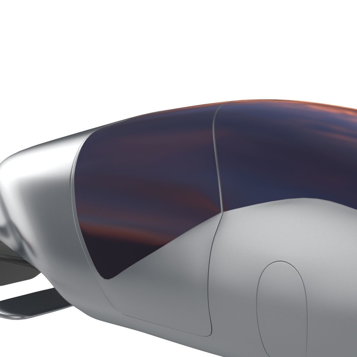 Car missile future 3D model_4