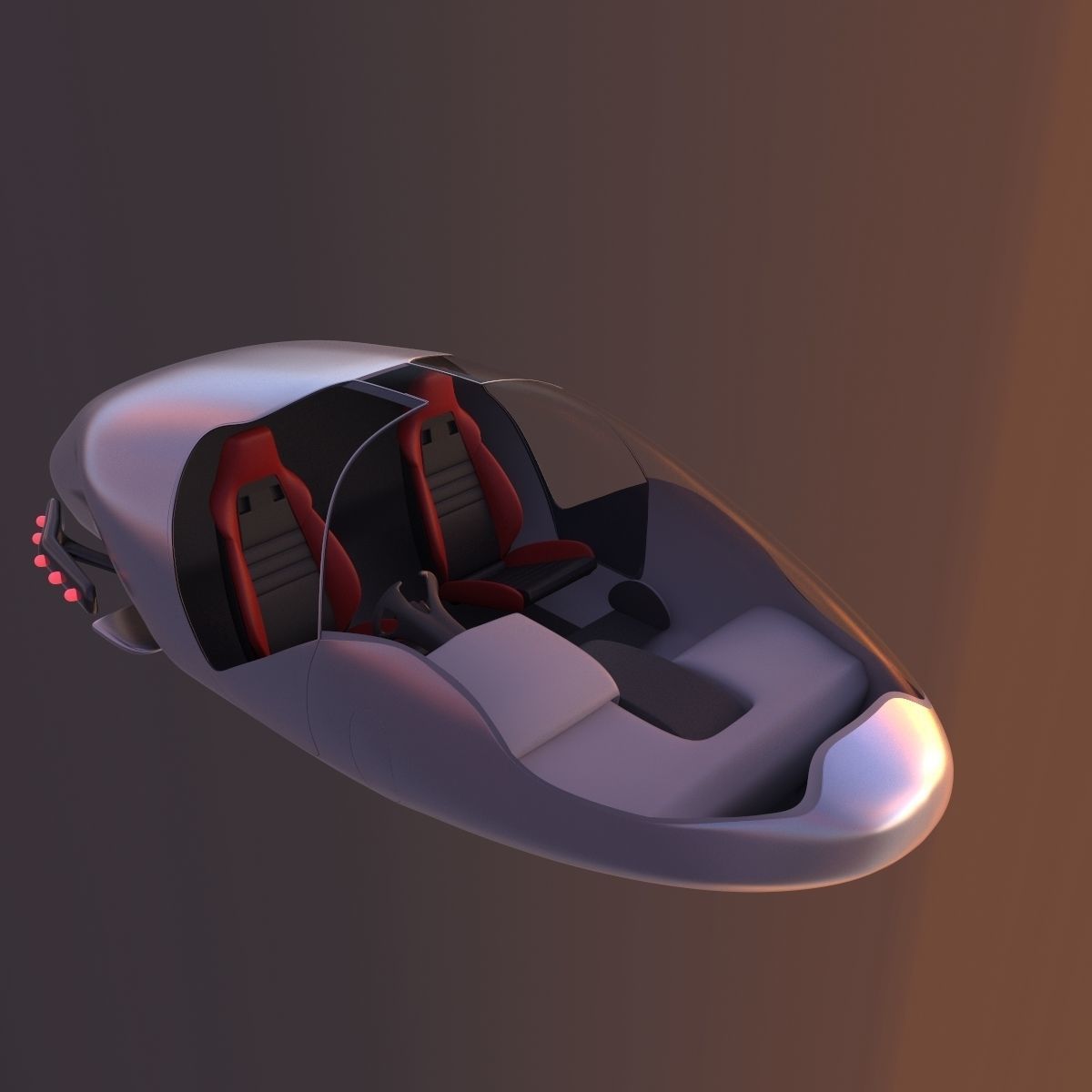 Car missile future 3D model_14