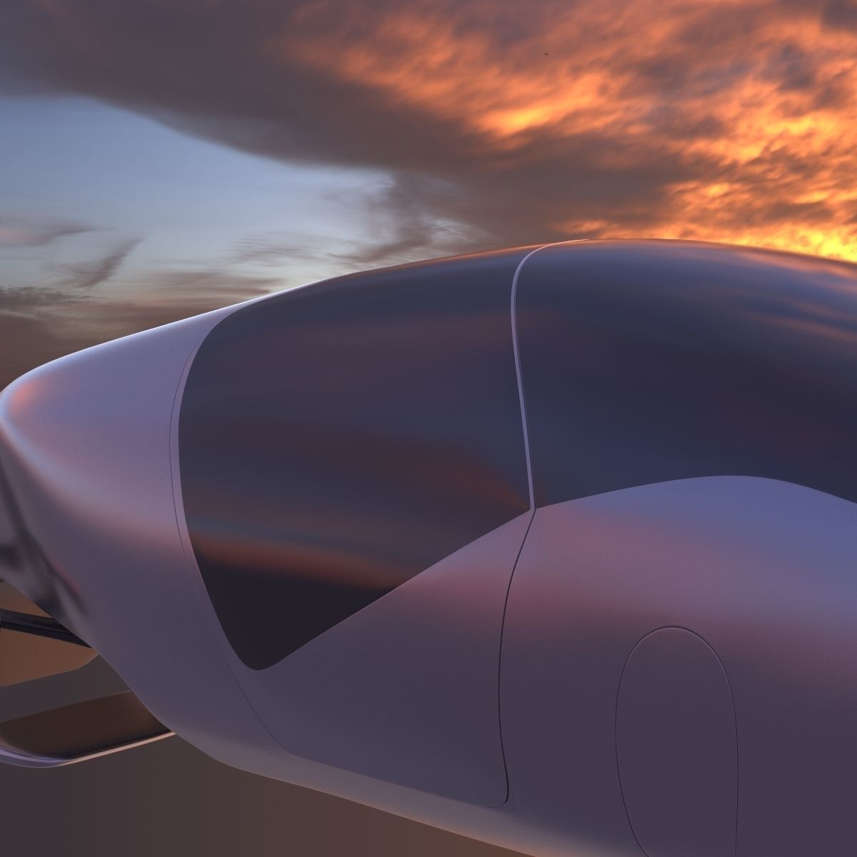 Car missile future 3D model_33