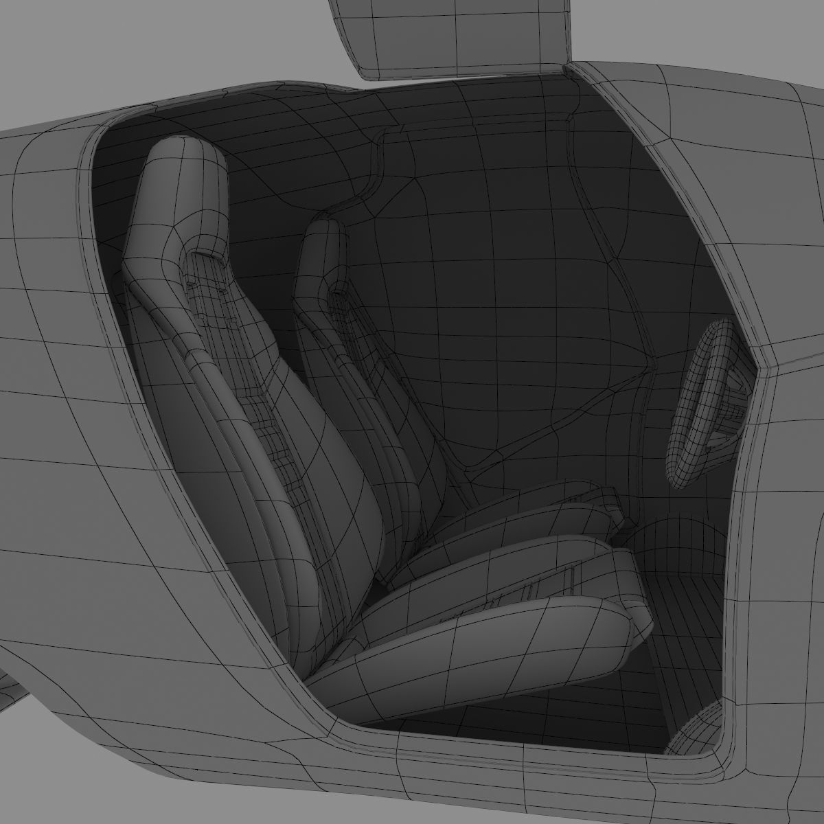 Car missile future 3D model_42