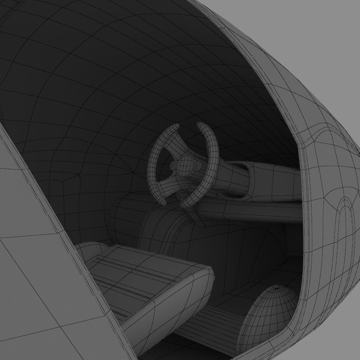 Car missile future 3D model_43