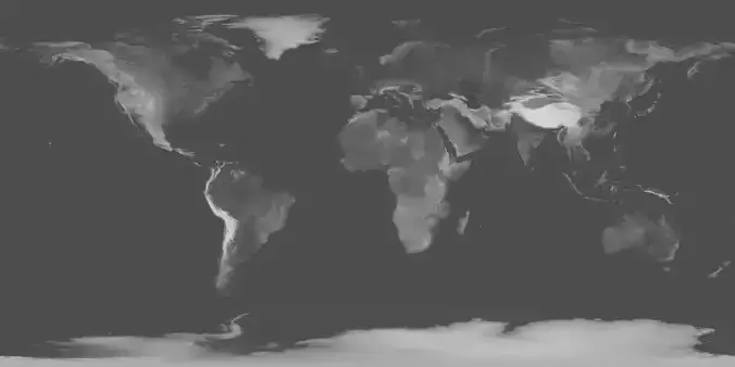 86k Earth Displacement Map 3D model