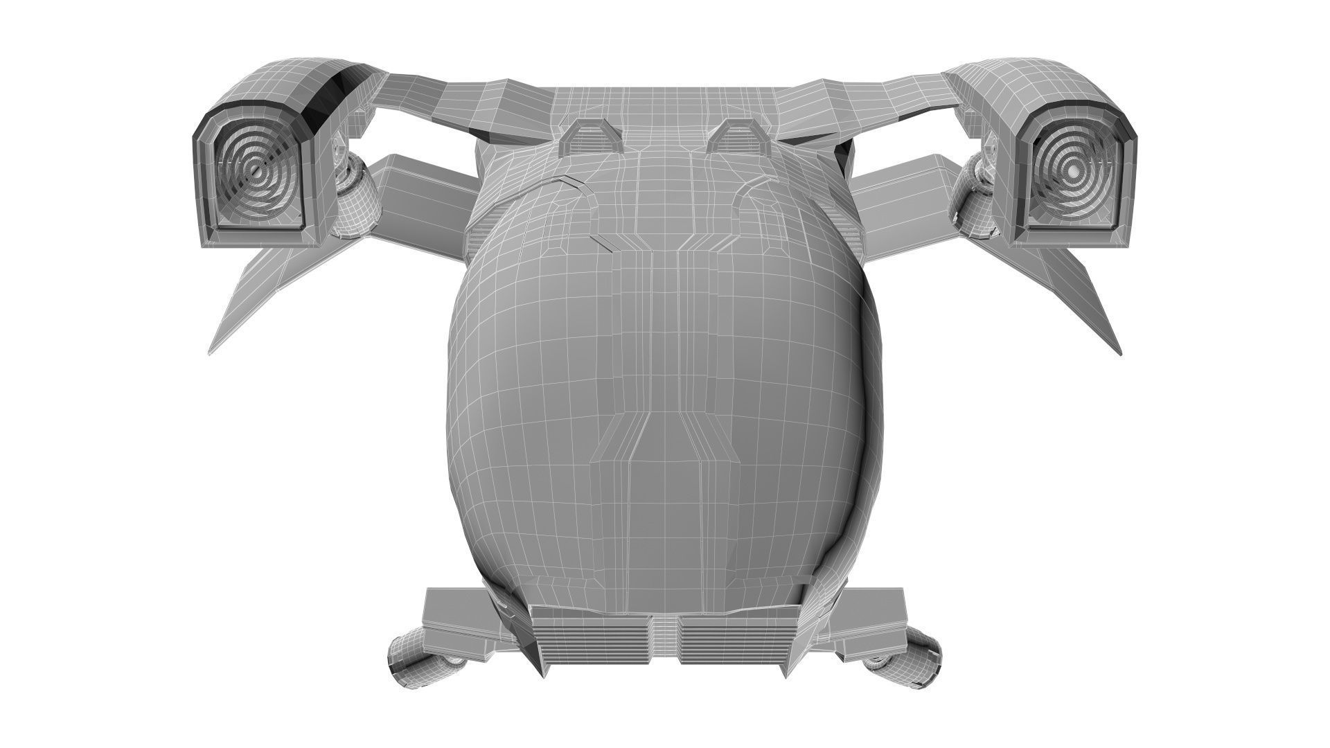 future transport ship 3D model_21