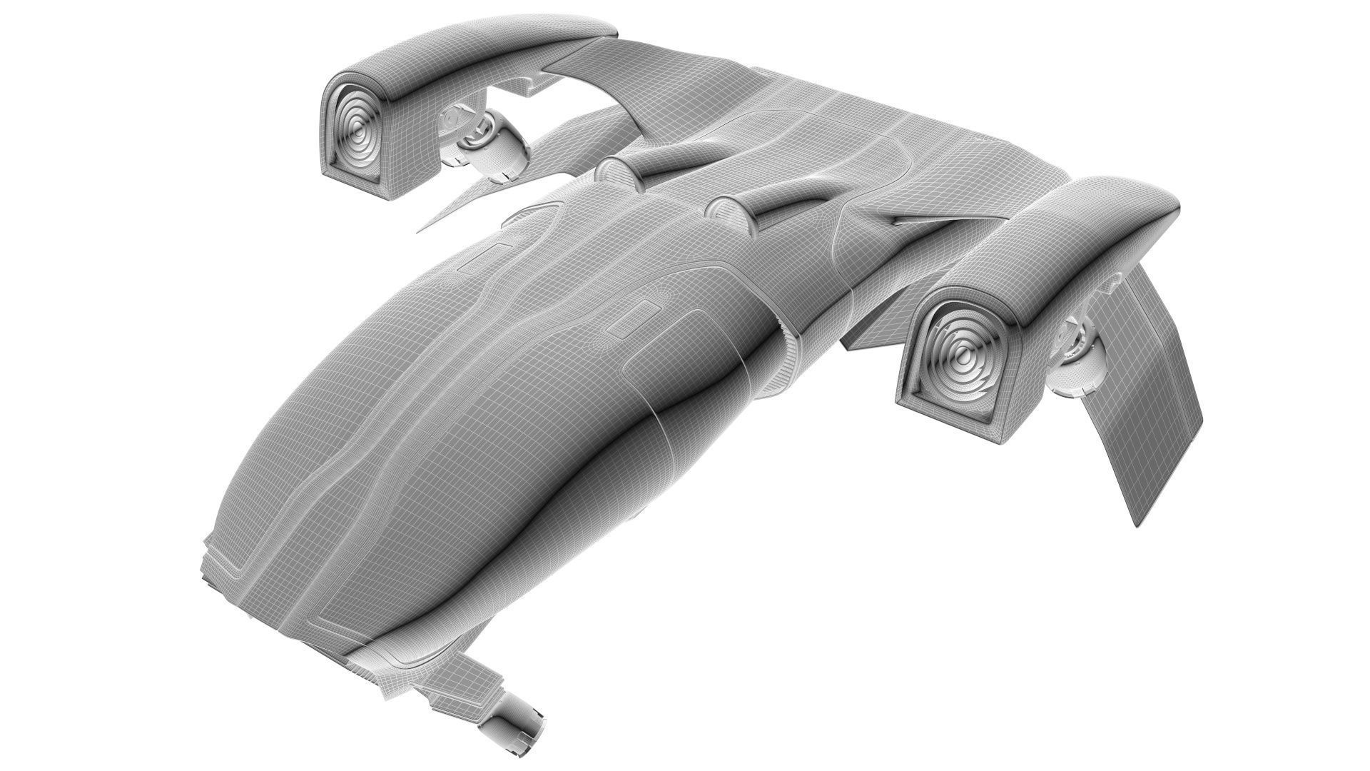 future transport ship 3D model_26