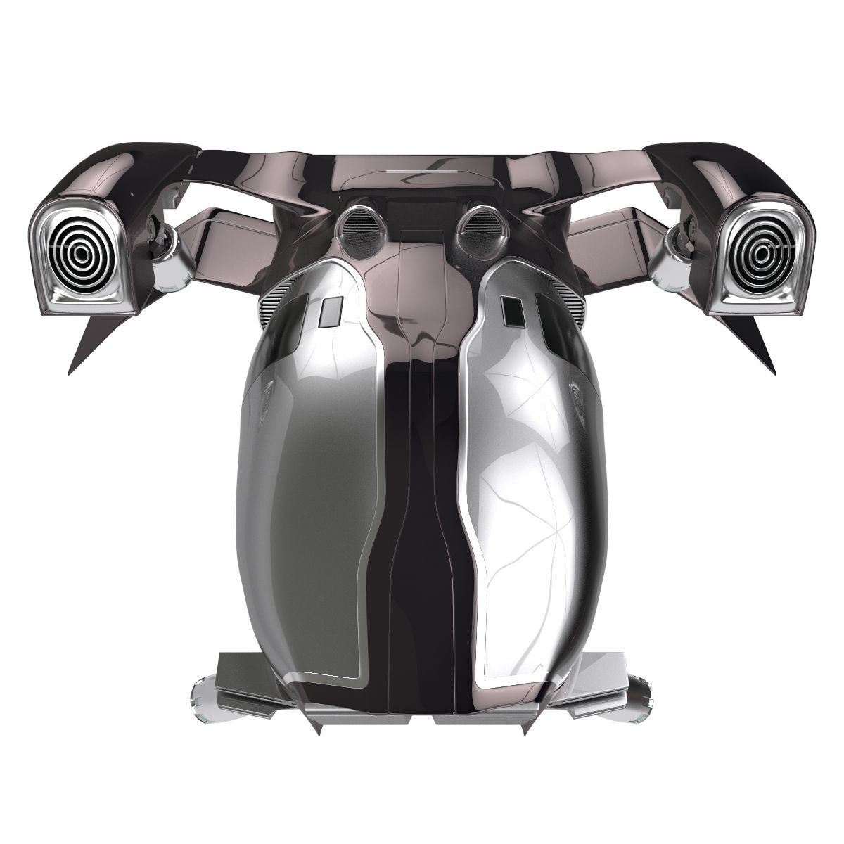 future transport ship 3D model_1