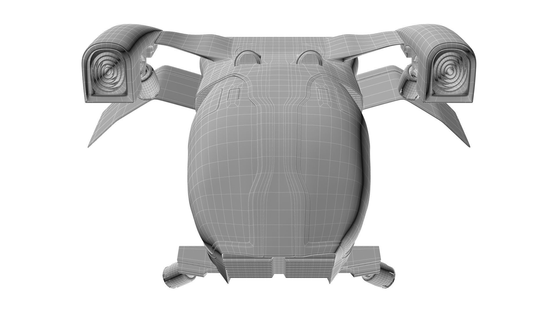 future transport ship 3D model_30