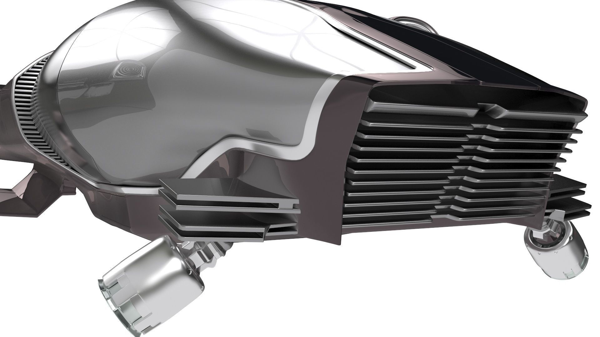 future transport ship 3D model_4