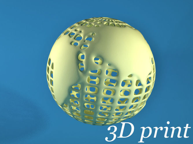 Globe for 3D printing 3D print model
