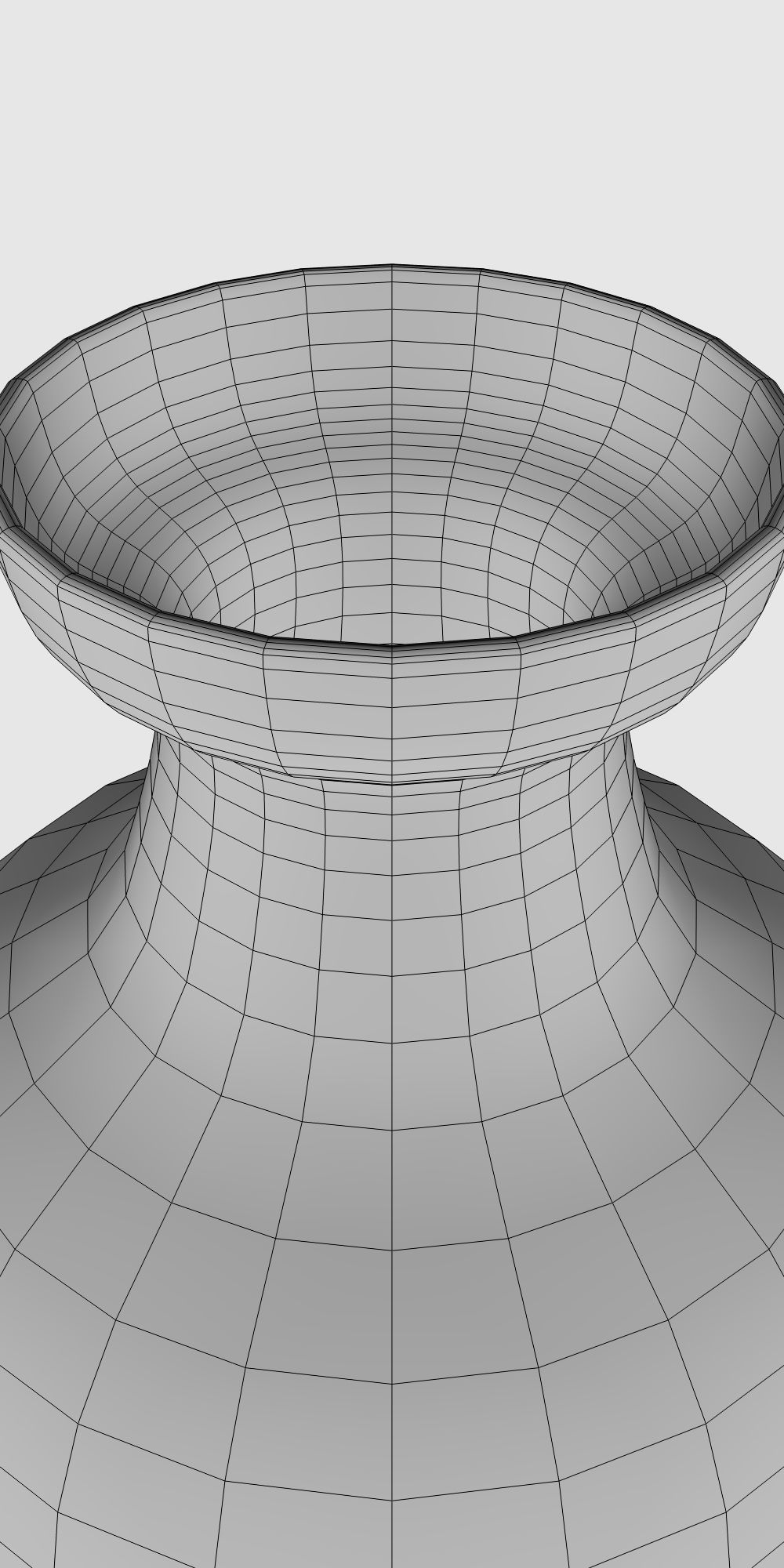 Tall thin vase Low-poly 3D model_7