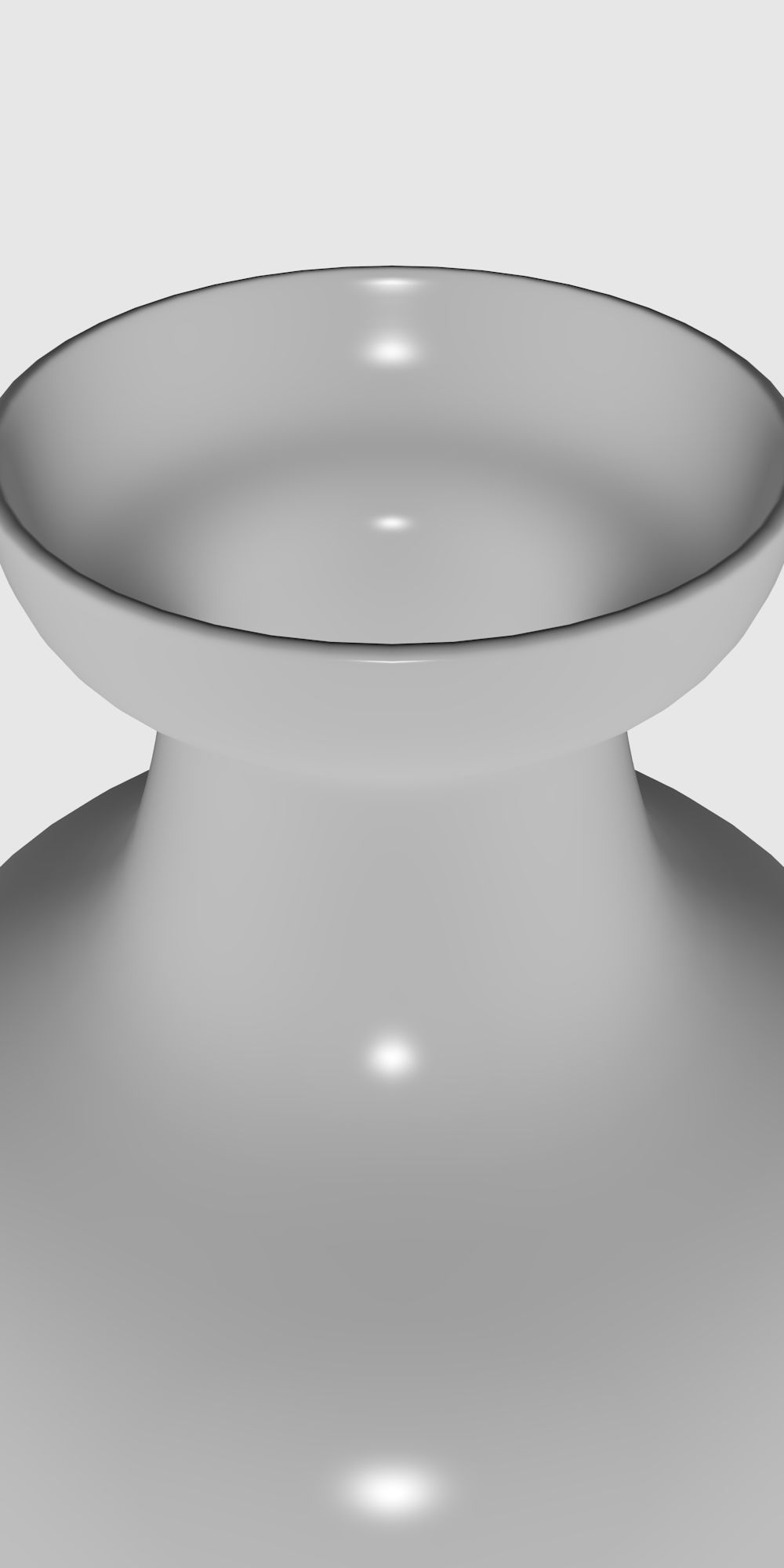 Tall thin vase Low-poly 3D model_10