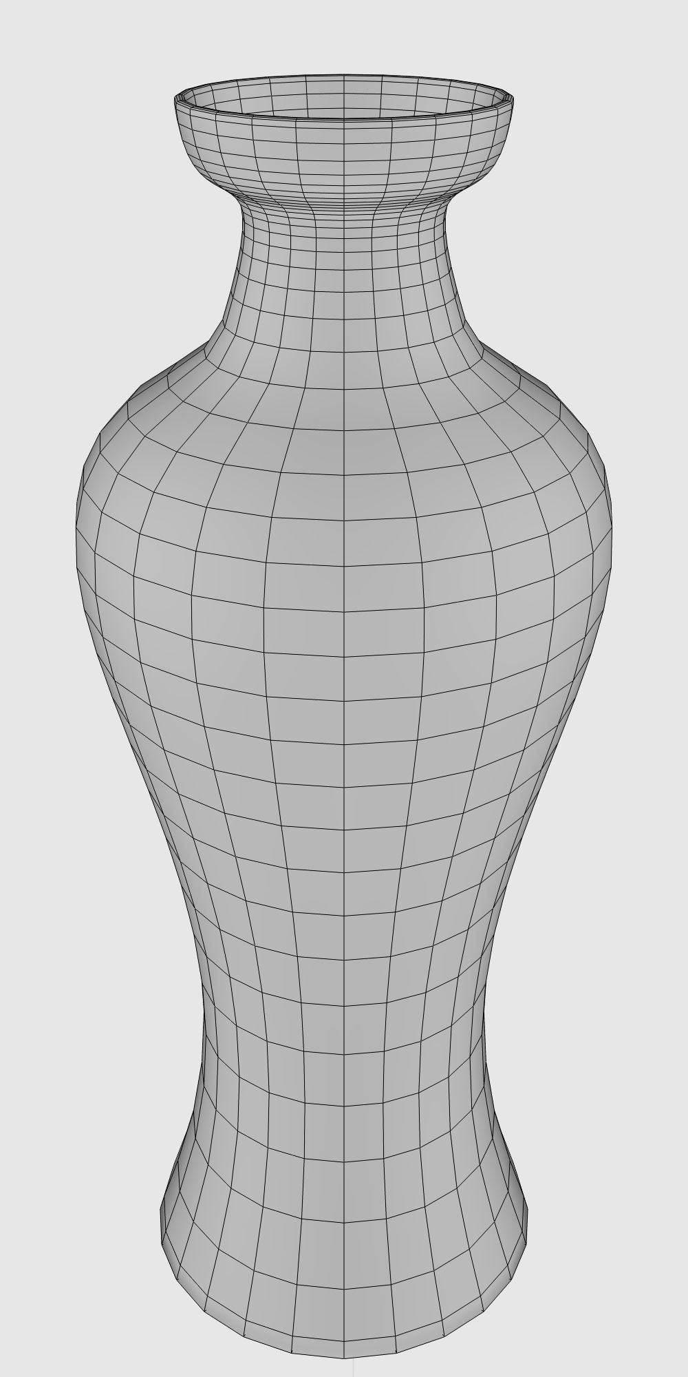 Tall thin vase Low-poly 3D model_2