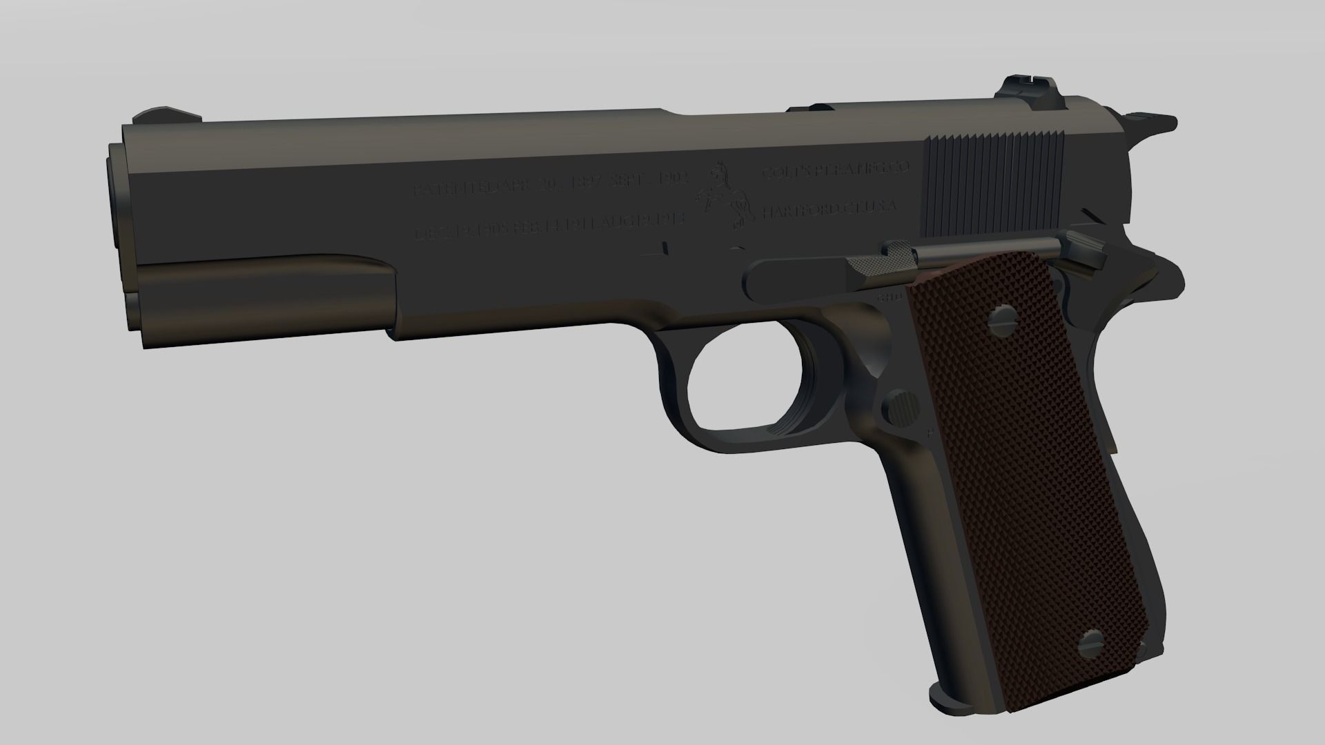 m1911 a1 all parts package 3D model_6