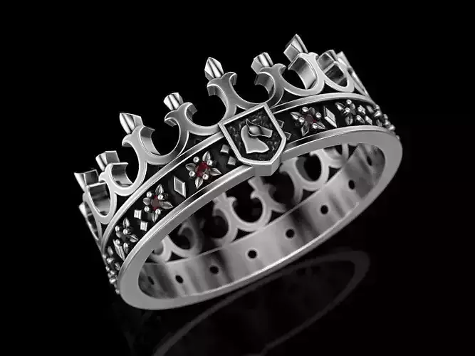 Crown Ring  3D print model