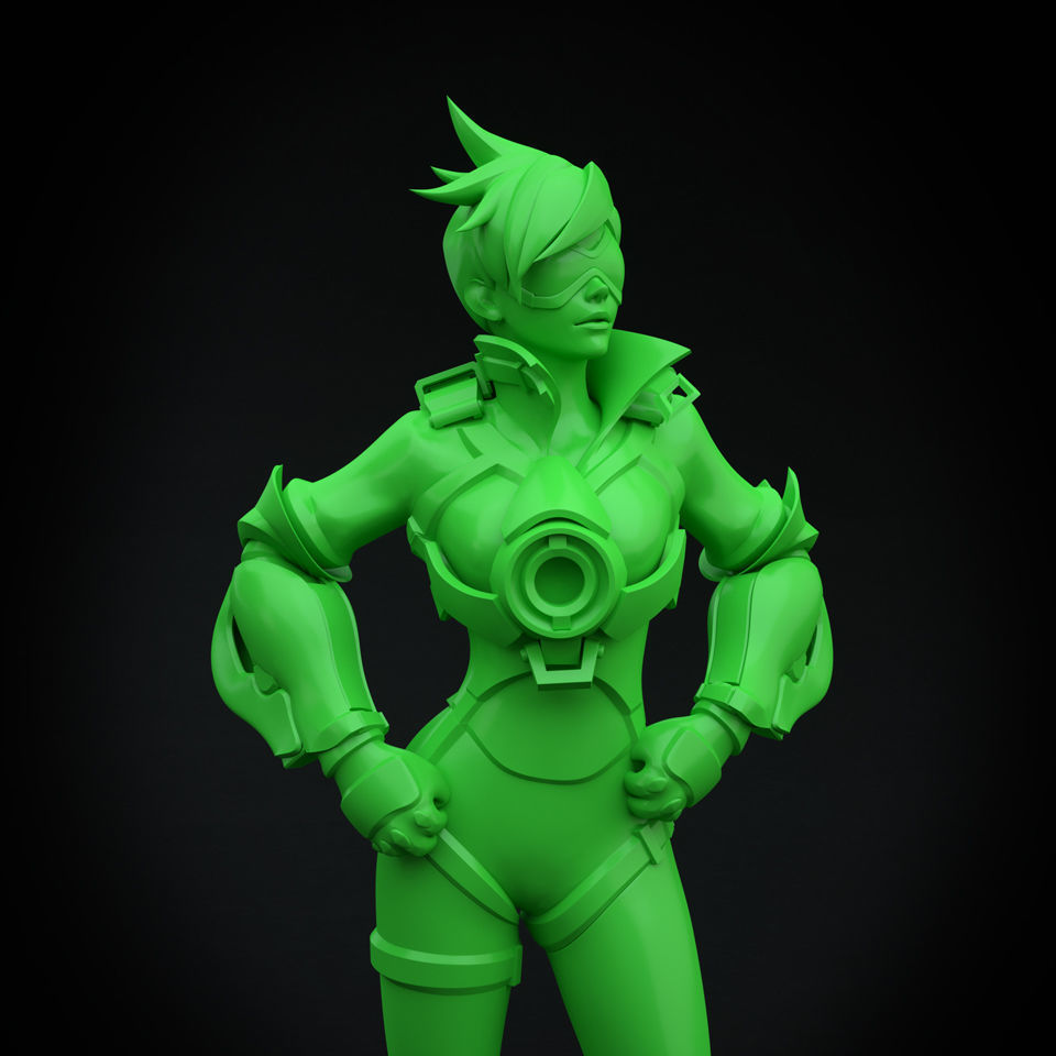Tracer - Overwatch 3D print model_0