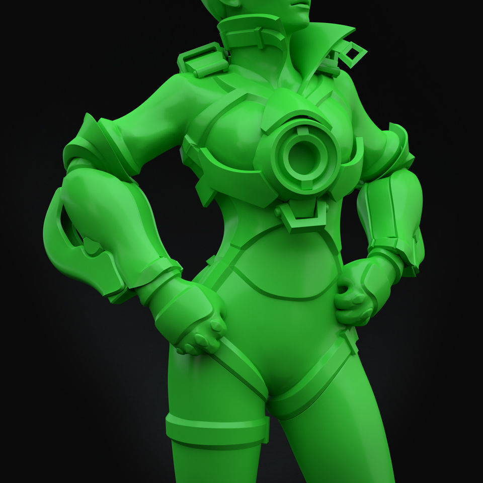Tracer - Overwatch 3D print model_3
