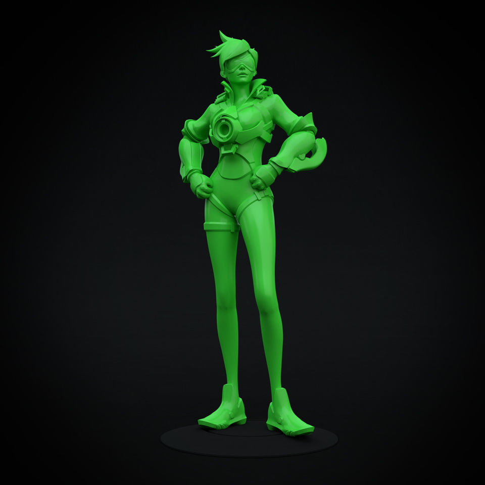 Tracer - Overwatch 3D print model_2