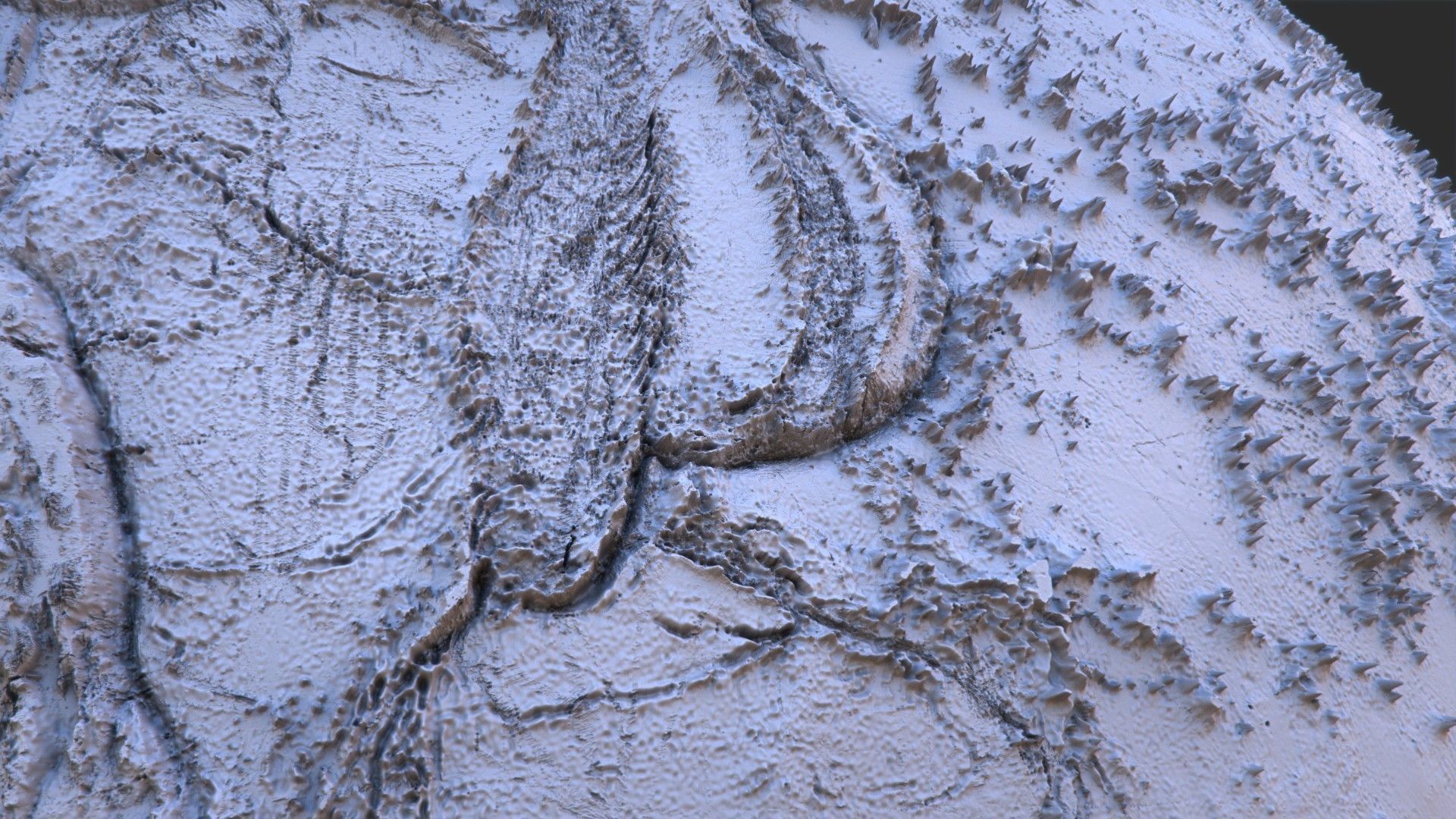 43k Earth Bathymetry Map 3D model_3