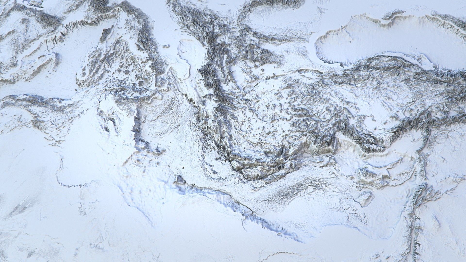 43k Earth Bathymetry Map 3D model_5