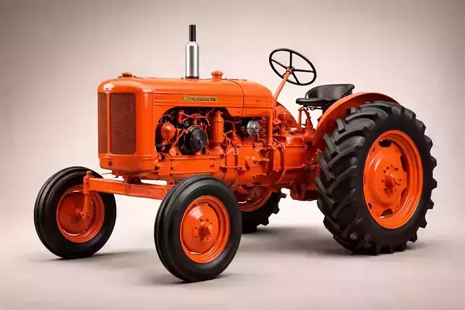 1930s Vintage Tractor Classic Agricultural Utility Vehicle