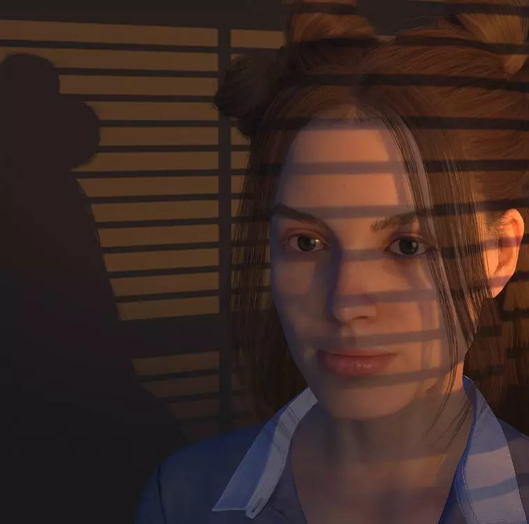 A high quality realistic female 3D character Low-poly 3D model