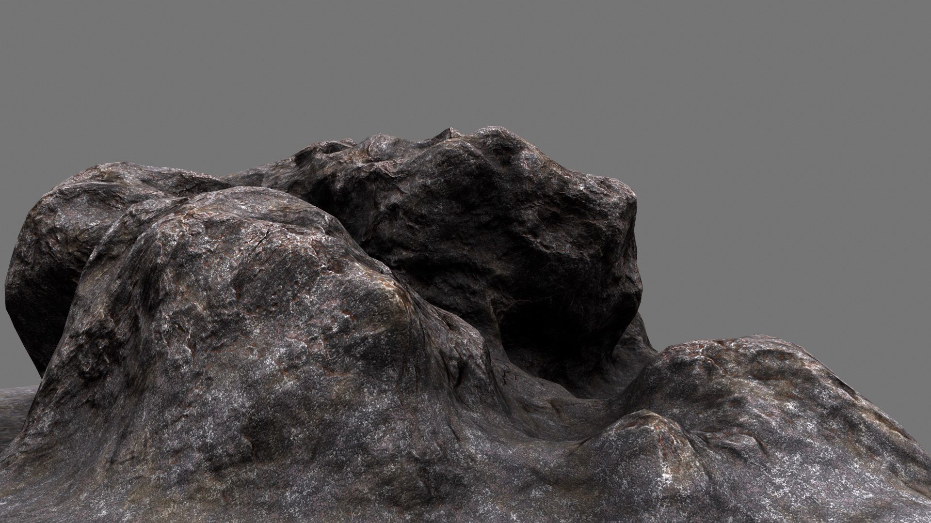 Stone rock texture Low-poly 3D model_13
