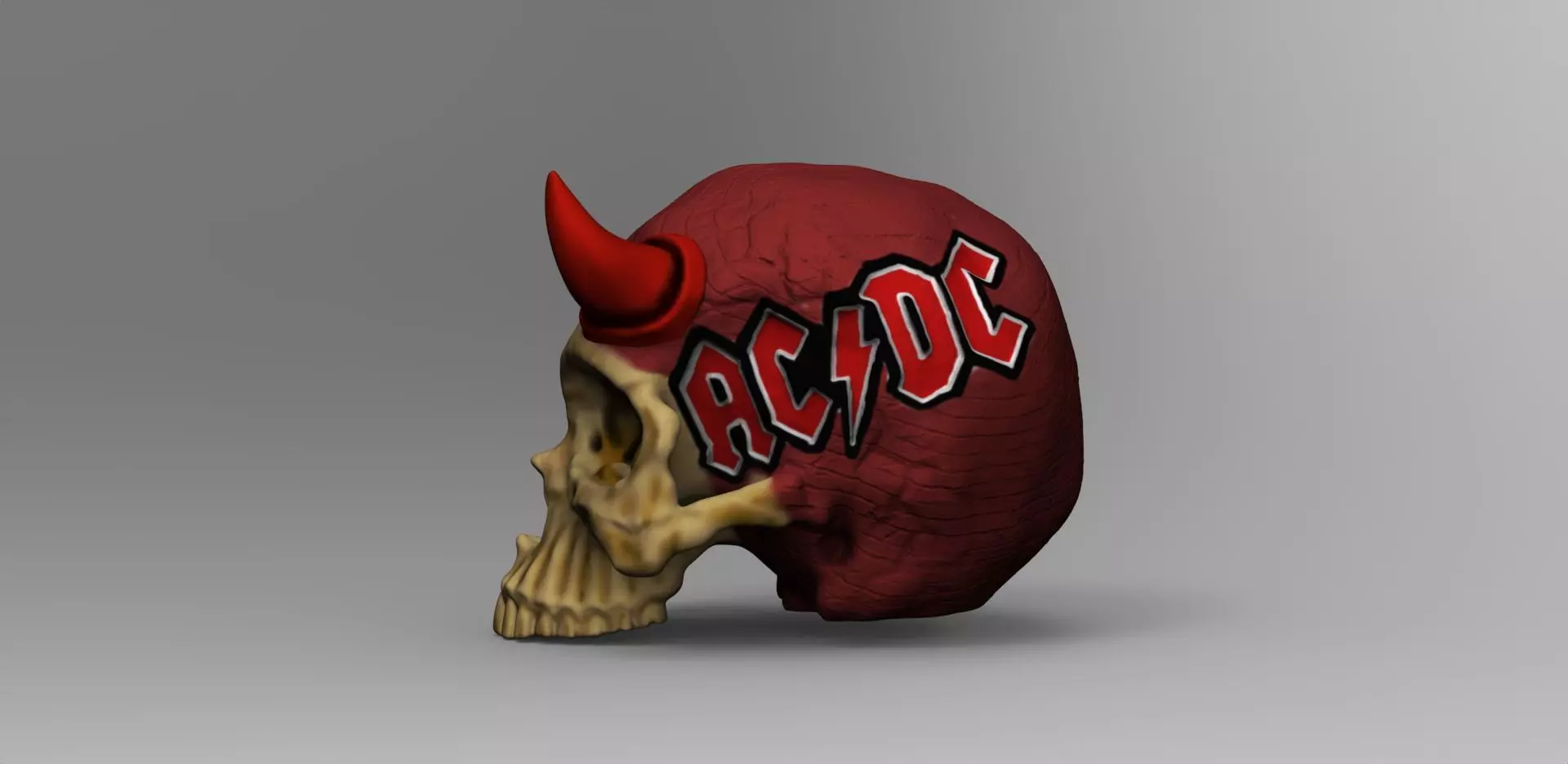 Skull Rock Devil- Fan Art AC-DC 3D print model