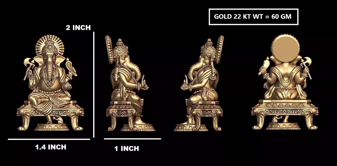 ganesh ji silver 3D print model