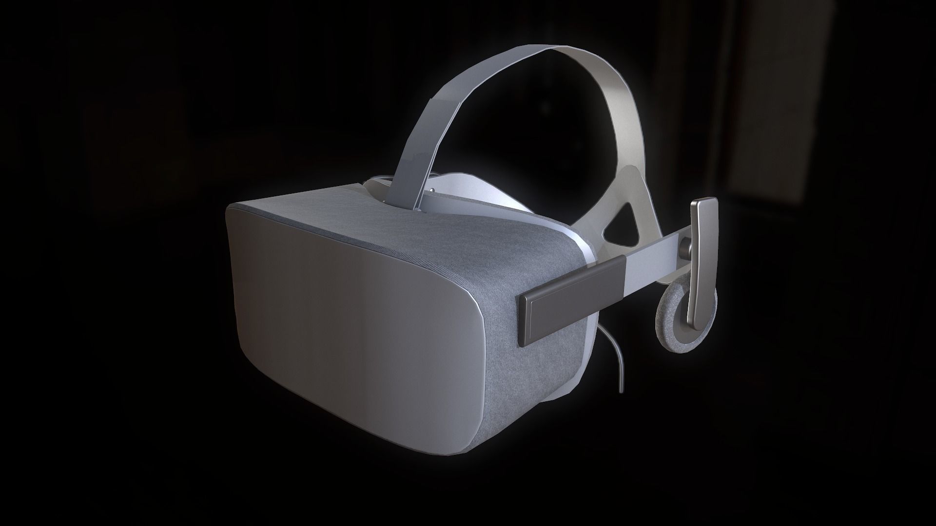 Oculus Rift Headset 3D model_0