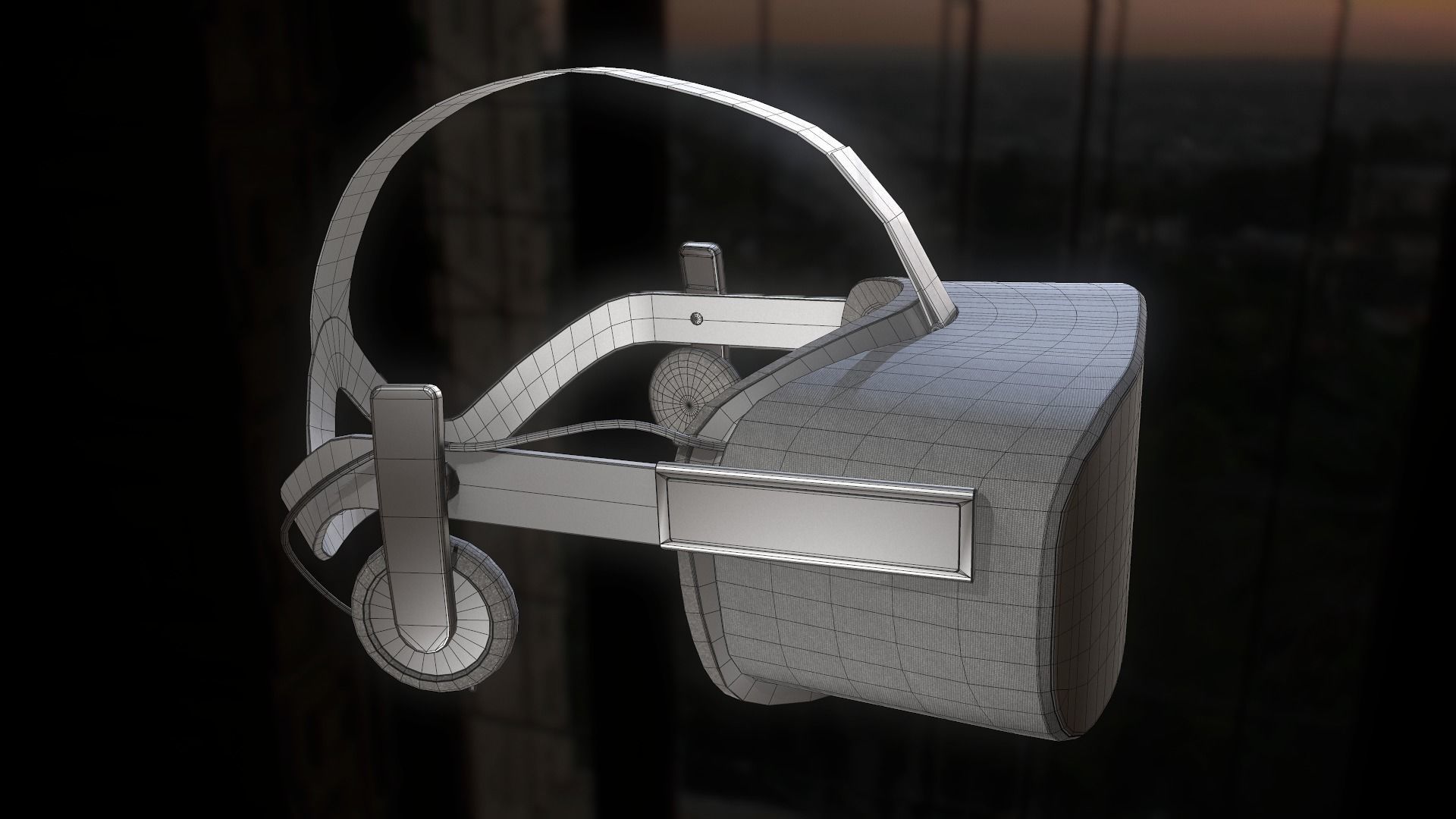 Oculus Rift Headset 3D model_3