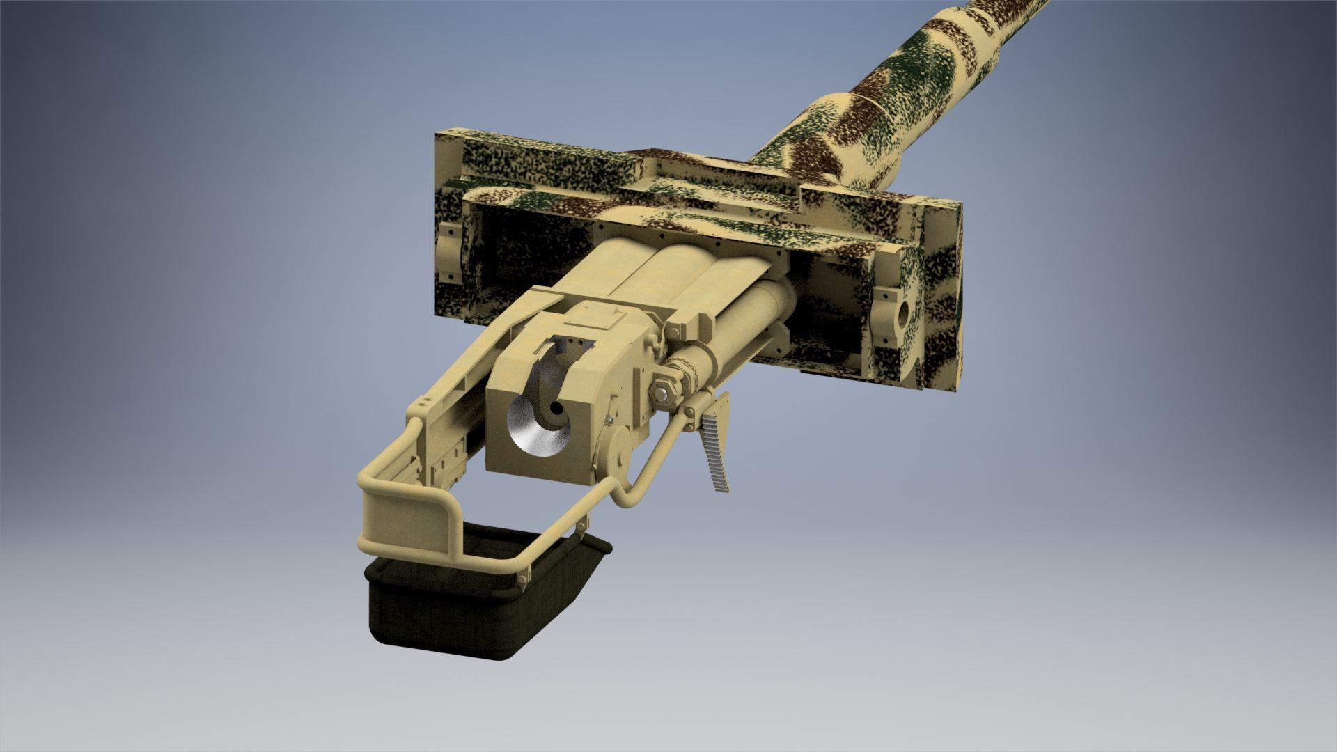 Kampfwagenkanone 88 mm KwK 36 L56 3D model_2