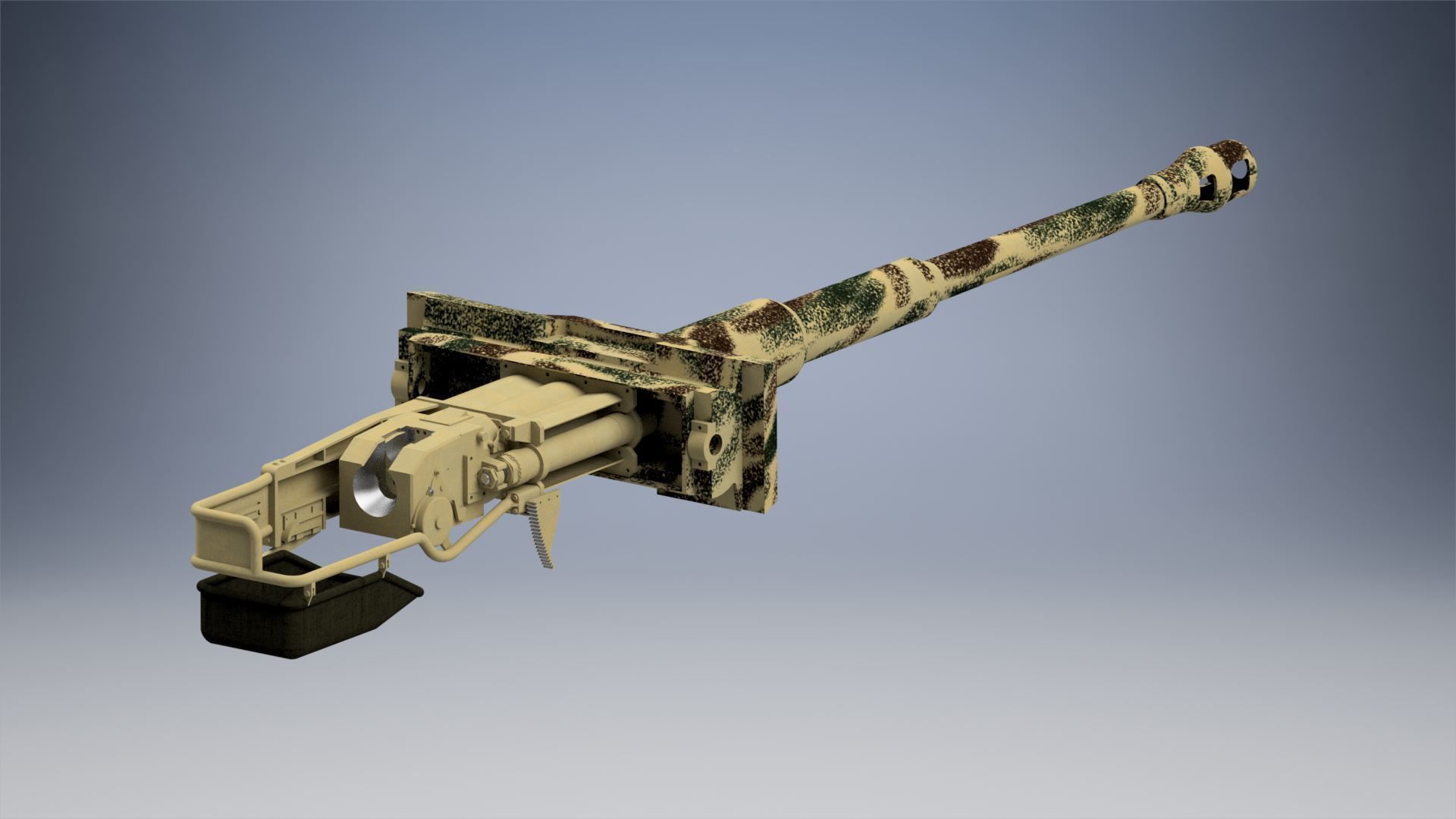 Kampfwagenkanone 88 mm KwK 36 L56 3D model_1