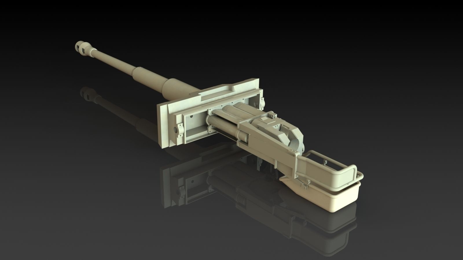 Kampfwagenkanone 88 mm KwK 36 L56 3D model_4