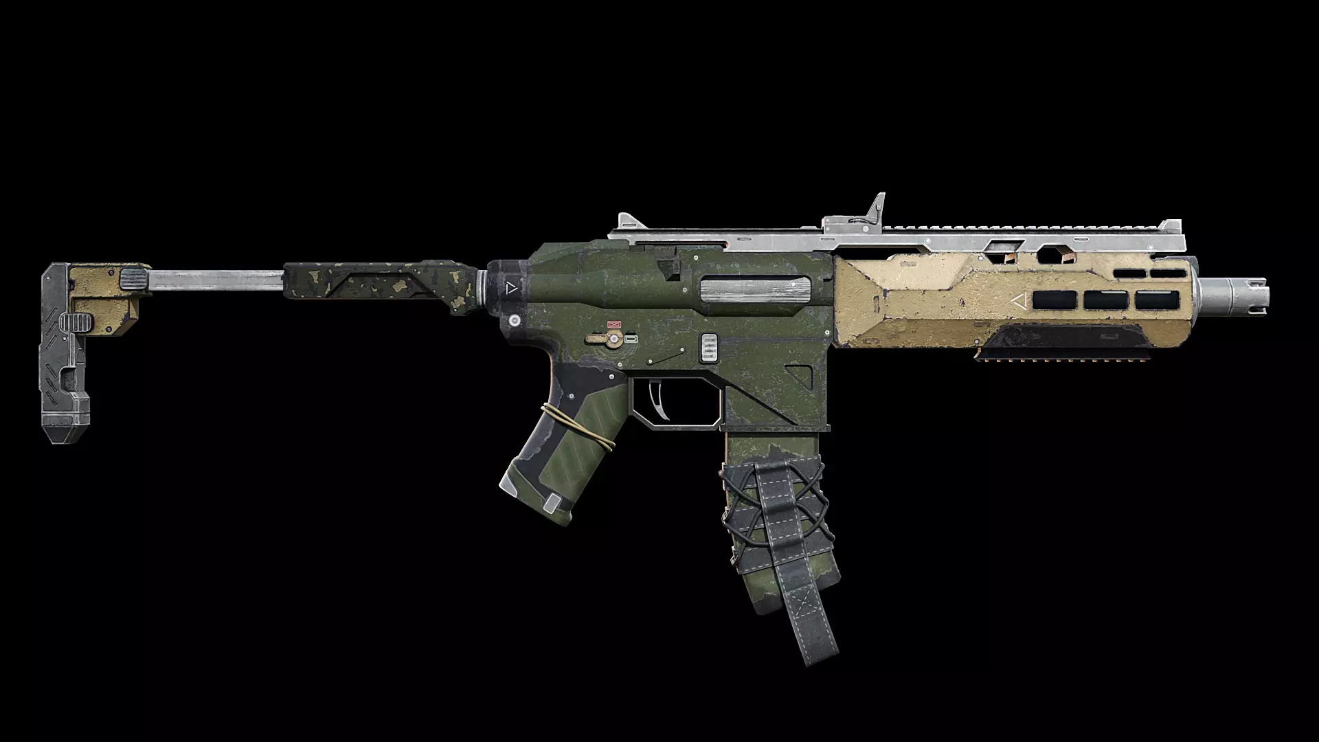 M21 Sniper Rifle 3D Model Realistic Military Weapon Game Ready Low-poly 3D model