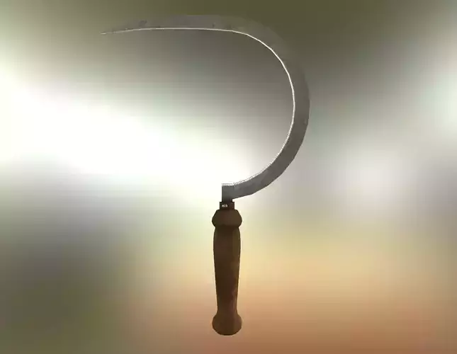 Iron Sickle - Game Ready PBR Tool Weapon Prop