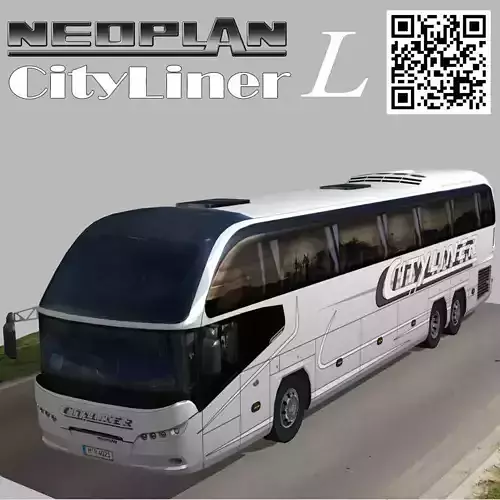 Neoplan bus Cityliner L Low-poly 3D model