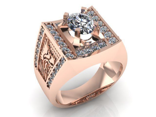 Ring T00107 3D print model_2