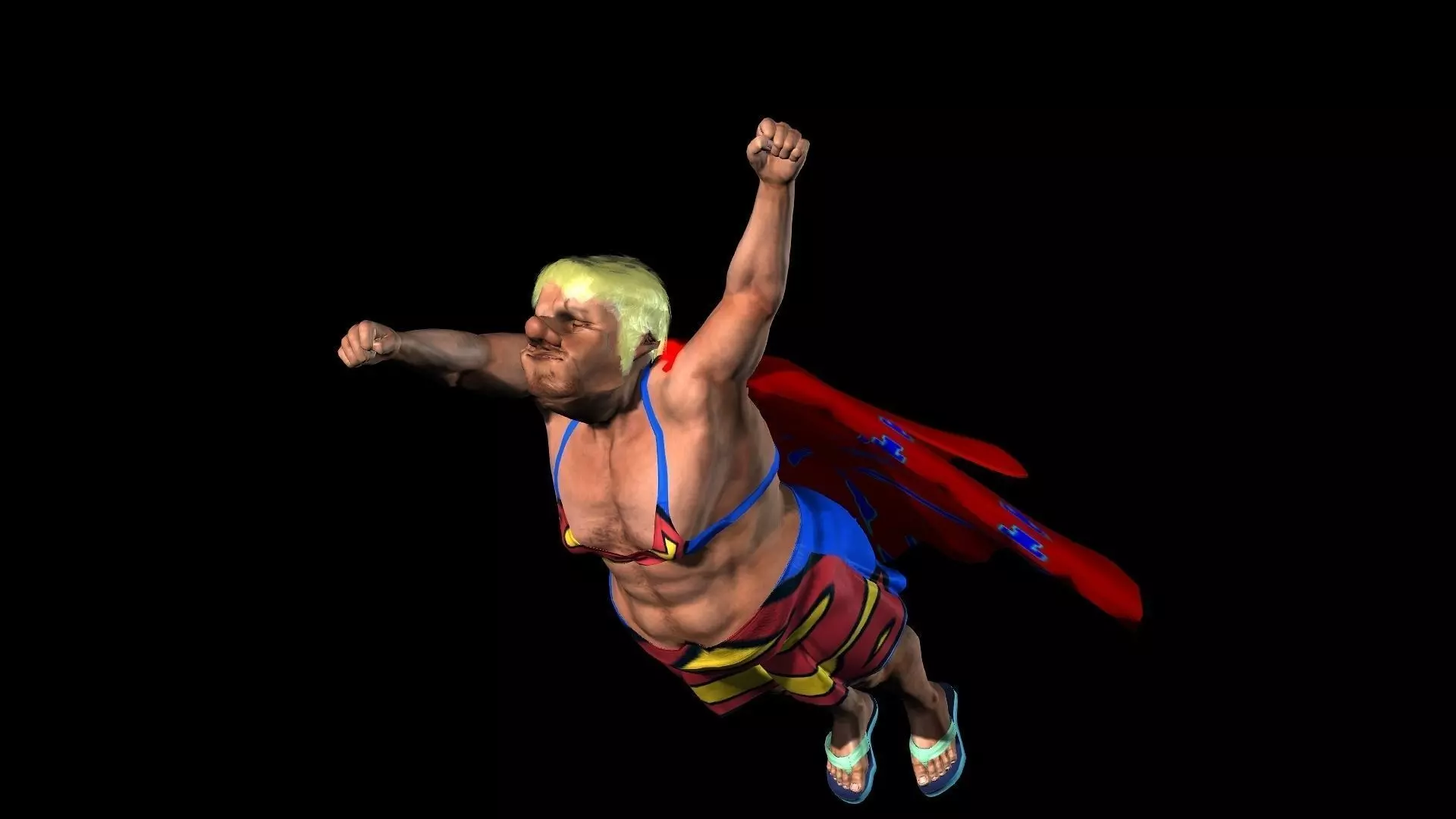 Super Trump Free low-poly 3D model