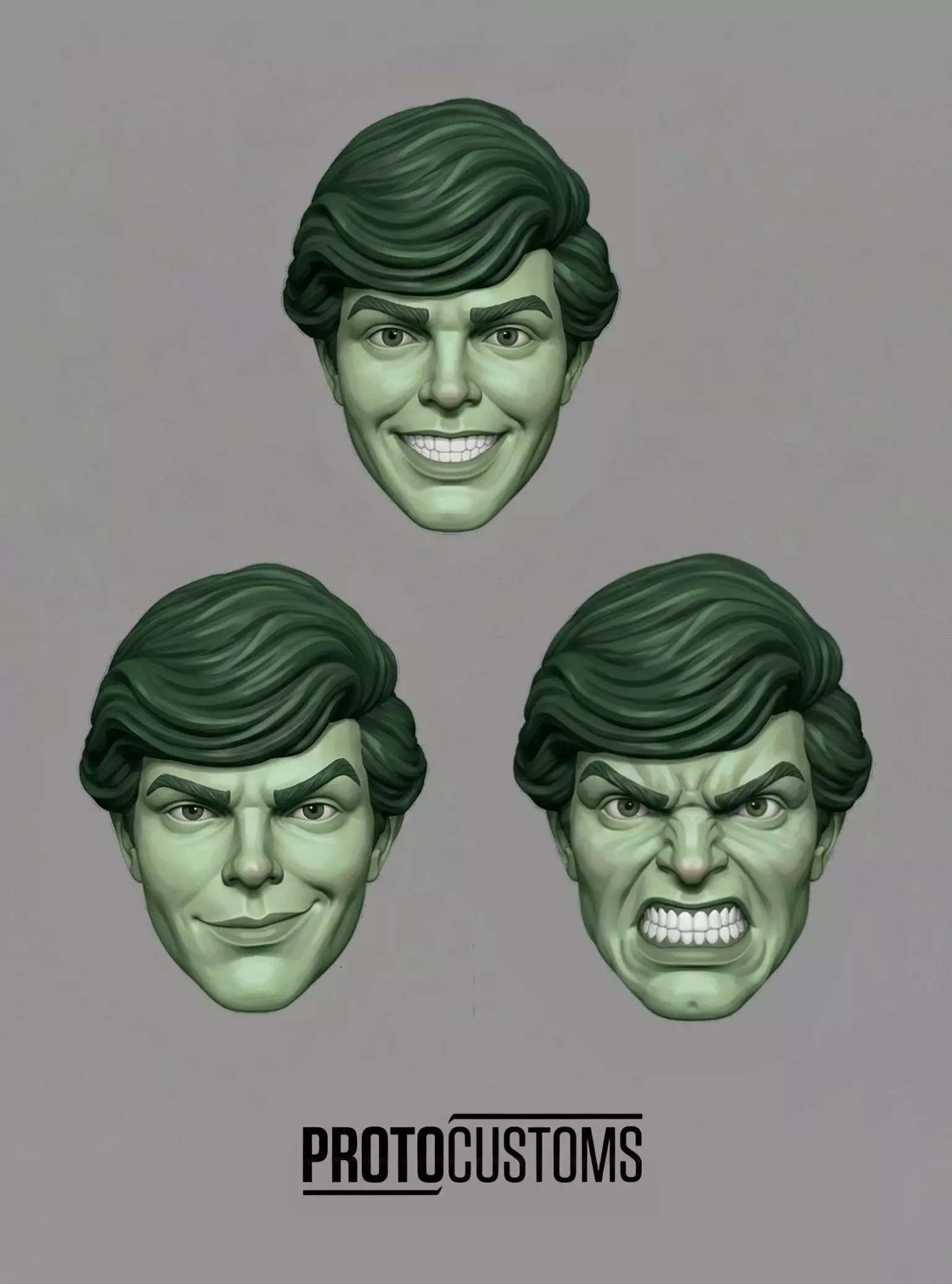DC TITANS CHANGELING BEAST BOY CLASSIC 3PACK-EXPRESSIONS 3D print model