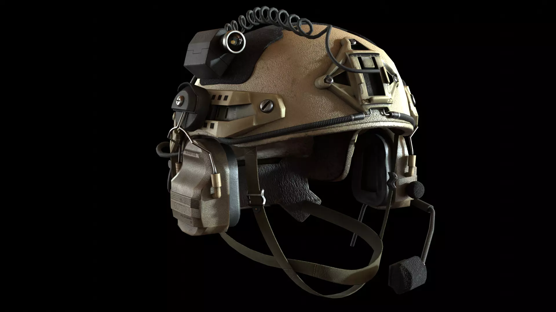 Tactical Military Helmet - Game-Ready PBR Low-poly 3D model