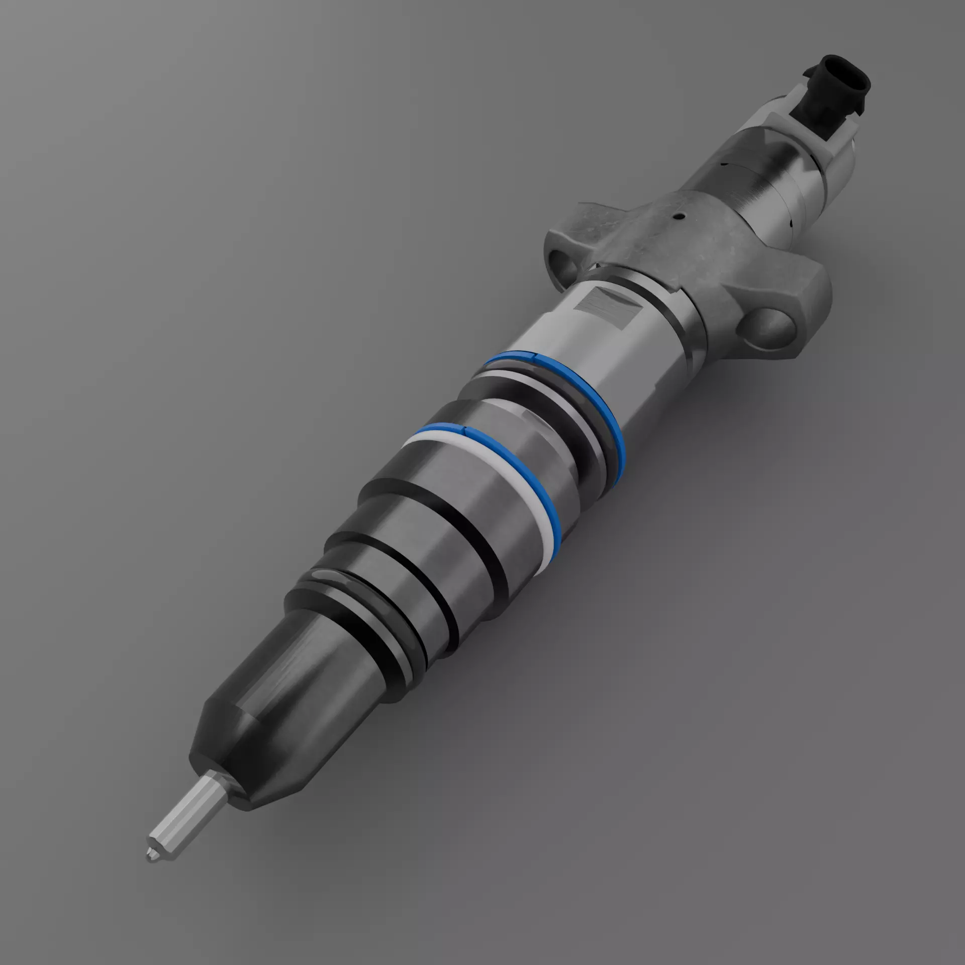 High Pressure Diesel Injector - Large Engine Full Assembly 3D model