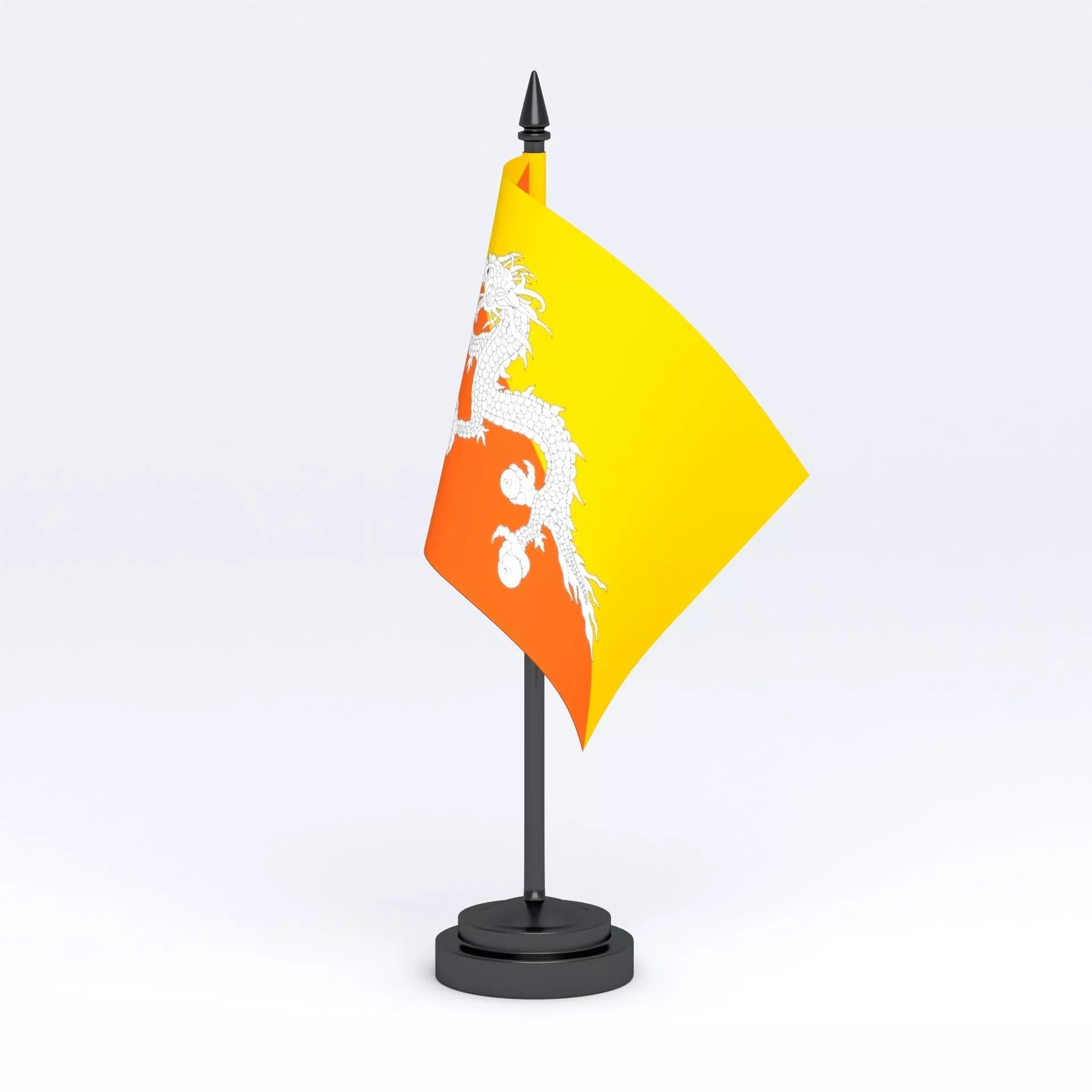 Table Flag Bhutan 3D model