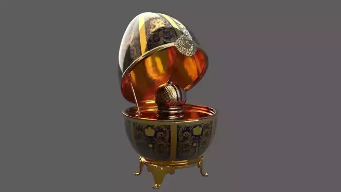 Faberge Egg R9 Ornate Decorative 3D Model 3D model | CGTrader
