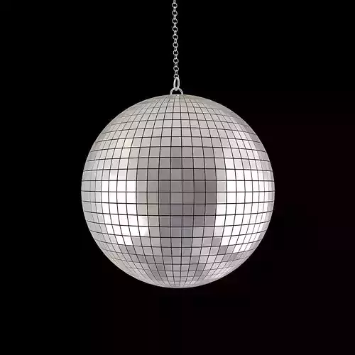 Silver disco ball
