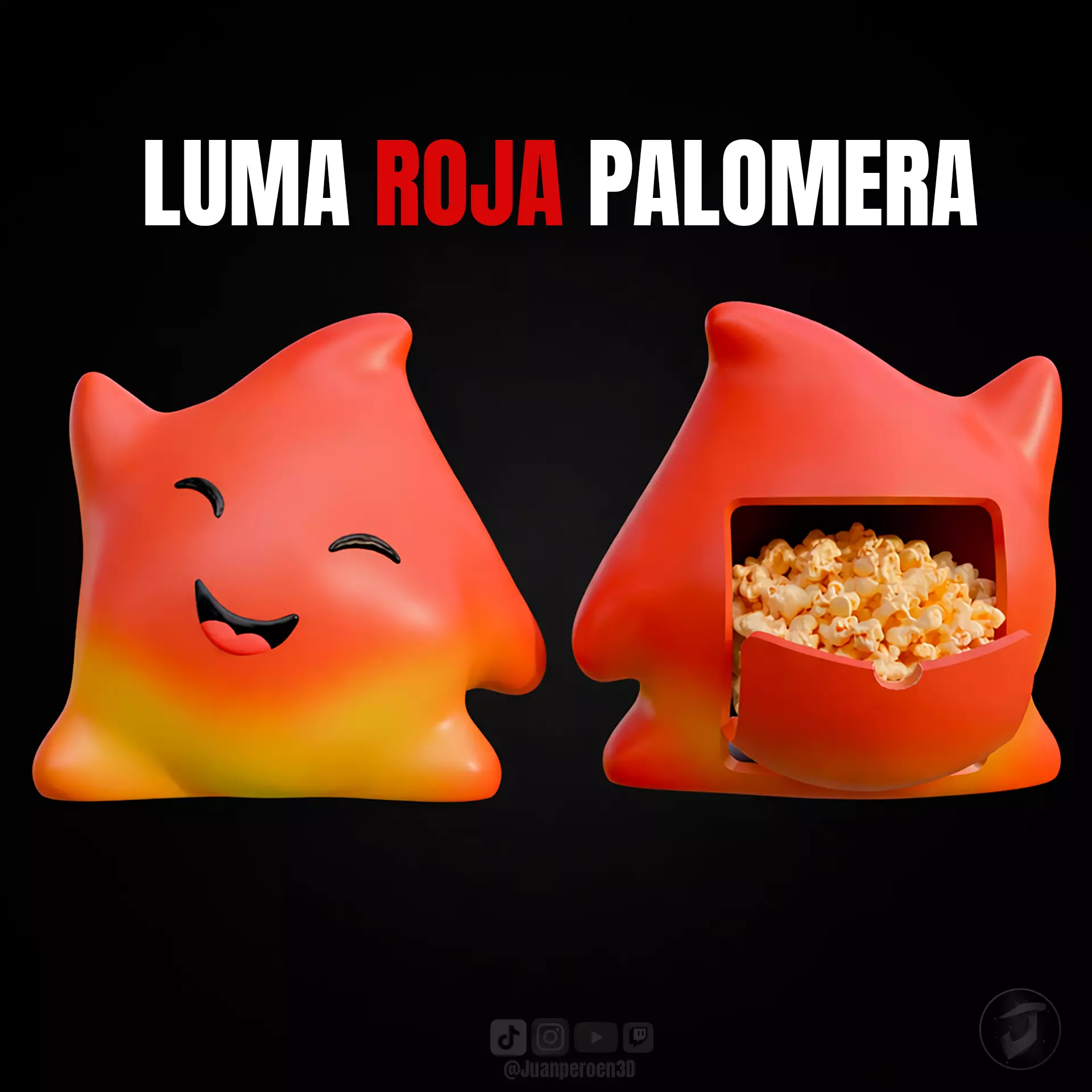 LUMA ROJO PALOMERA - 2 VERSIONES 3D print model