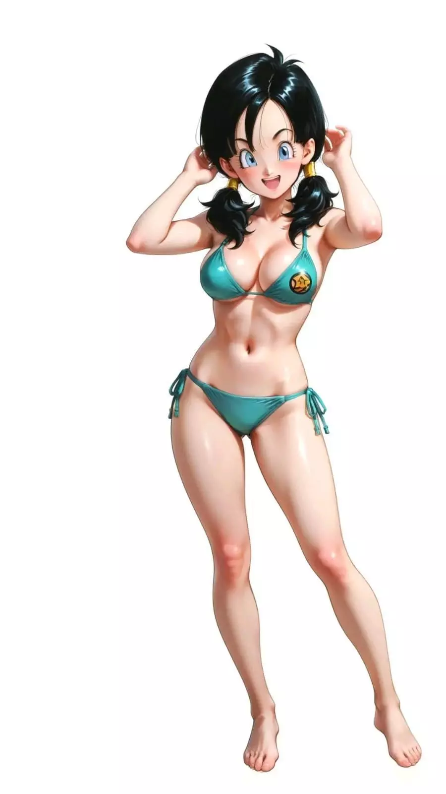 Videl version INCLUDE dragon ball printable model 3D print model