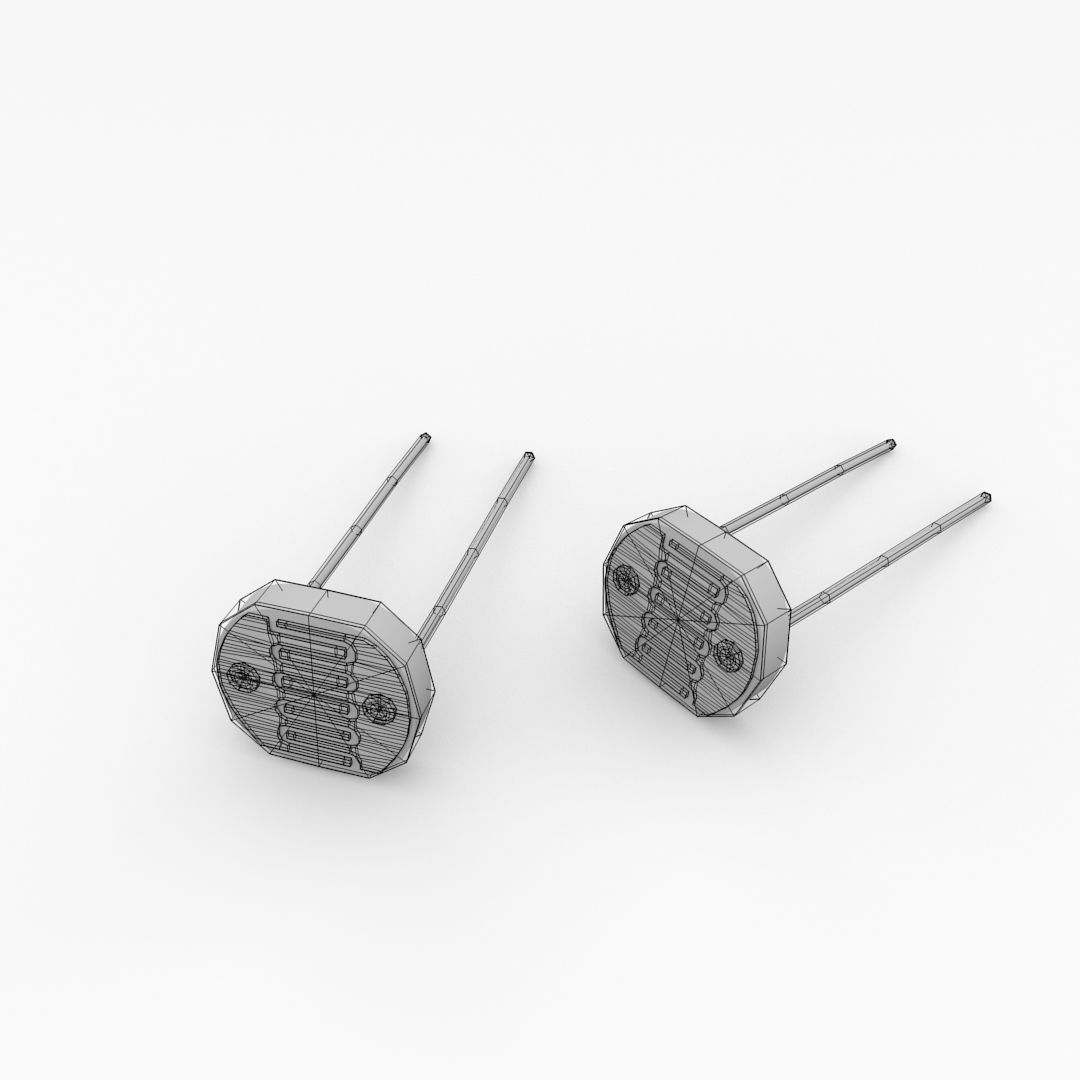 Photoresistor pair of resistors 3D model_4
